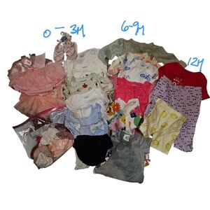 Baby Girl Clothing Lot –‎ 0-12M 18 Pieces